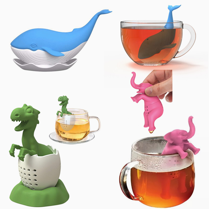 Nettle Leaf Tea - Tea Infuser Silicone Tea Strainer Black