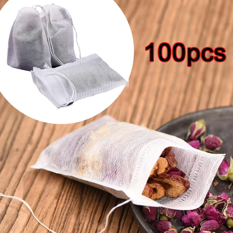 100Pcs Disposable Teabags Non- - Herbal Tea For Wellness recension och pris
