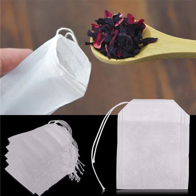 100Pcs Disposable Teabags Non- - Herbal Tea For Wellness recension och pris
