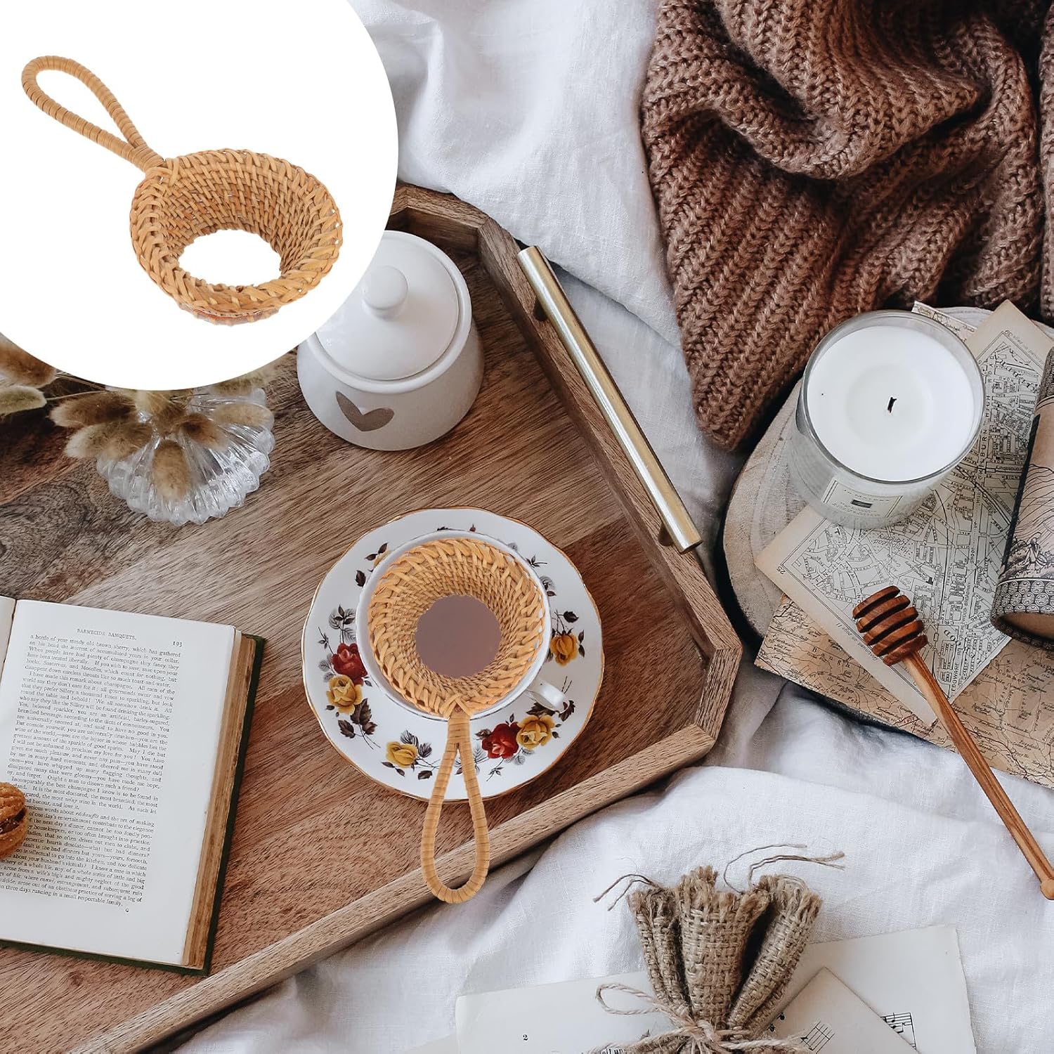 Rattan Tea Strainer Handmade T - Nettle Leaf Tea recension och pris