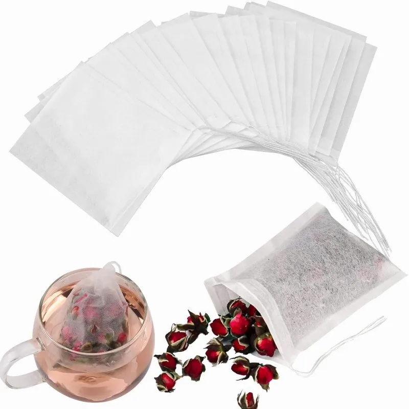 100pcs Disposable Teabags Non- - Herbal Tea For Wellness recension och pris
