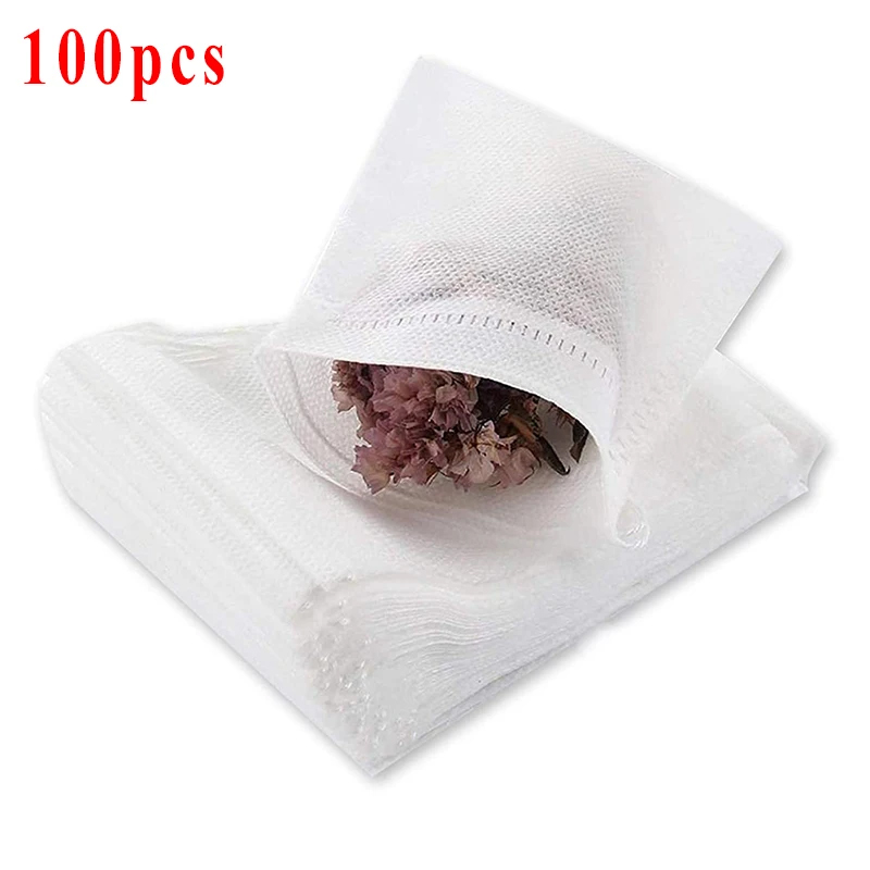 100pcs Disposable Teabags Non- - Herbal Tea For Wellness recension och pris
